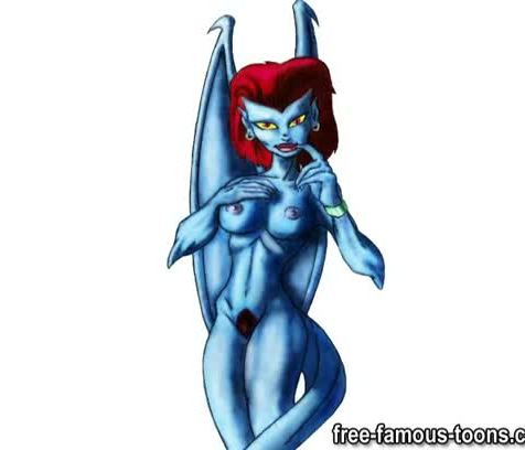 Famous Demona and gargoyles cartoon orgy